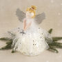 Silver Blonde Light Up Silver Angel Christmas Tree Topper, thumbnail 1 of 10