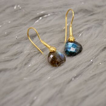 Labradorite Dangle Sterling Silver Earrings, 8 of 9