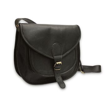 Personalised Vintage Leather Saddle Bag Large, 8 of 10