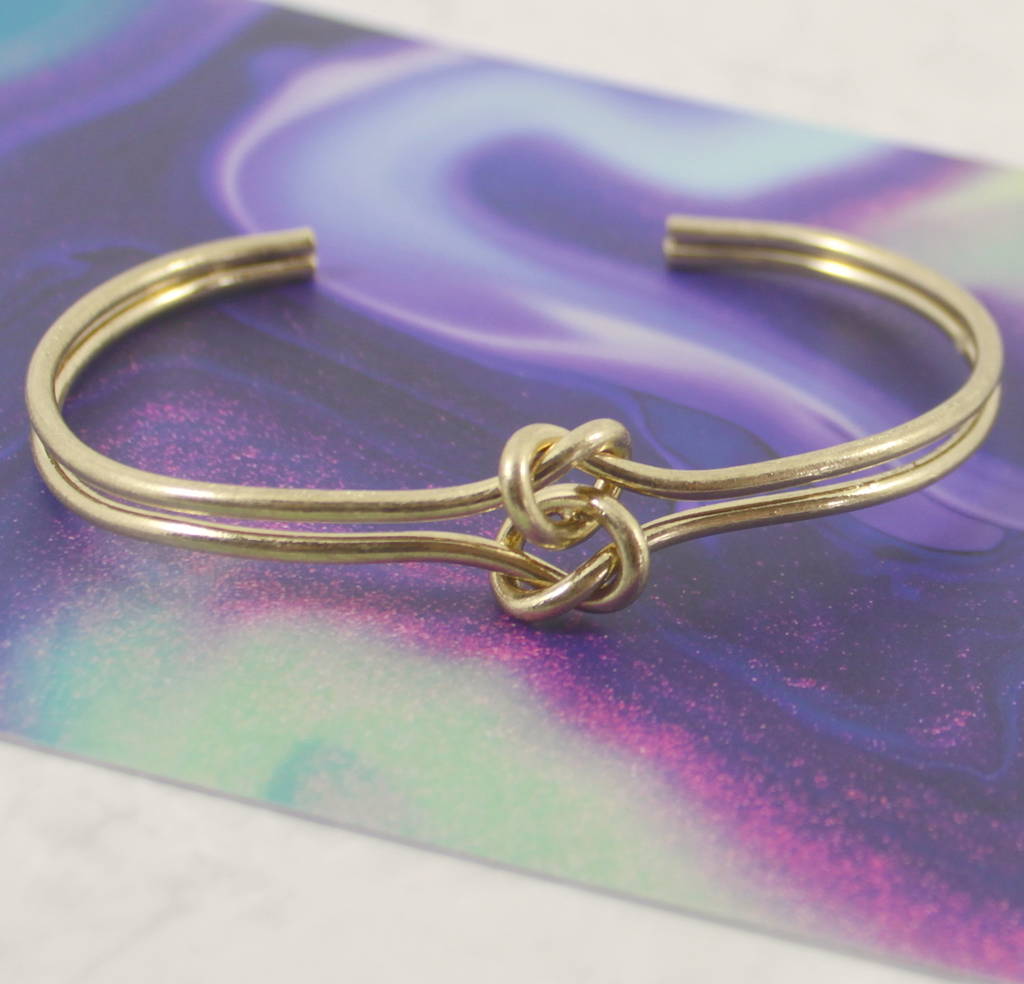 Tie The Knot Infinity Gold Knot Bracelet By Lucy Loves Neko