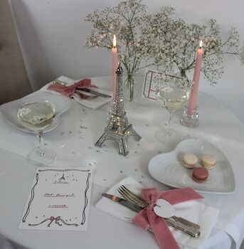 Paris Tablescape In A Box Valentines, 2 of 10