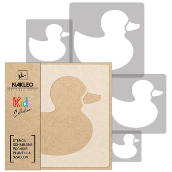 Reusable Stencils Five Pcs Rubber Duck With Brushes, 2 of 5