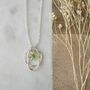 Peridot Drop Silver Necklace, thumbnail 1 of 5