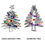 Personalised Baby's First Christmas Abstract Print, thumbnail 8 of 8