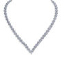 Lincoln Rhodium Plated Retro Inspired Necklace, thumbnail 2 of 6