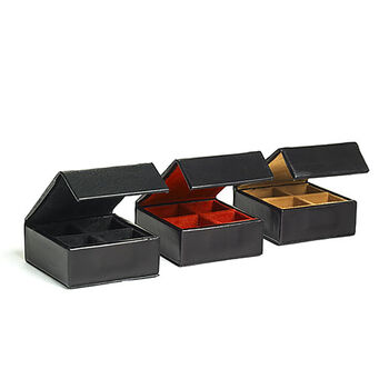 Leather And Suede Travel Jewellery And Cufflink Box, 2 of 3