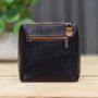 Leather Cross Body Handbag In Black And Tan, thumbnail 2 of 3
