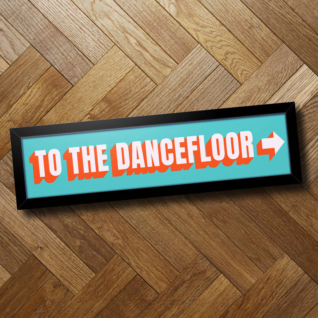 To The Dancefloor Framed Print, 1 of 3