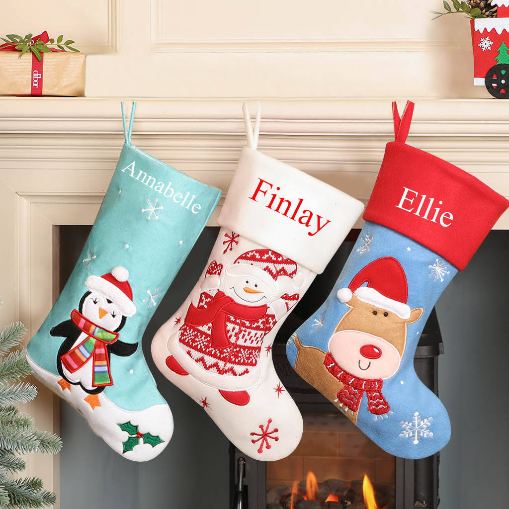 Personalised Christmas Character Stockings By Dibor ...