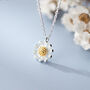 Sterling Silver Daisy Pendant Necklace, thumbnail 3 of 6