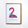 Christmas Card Pack Of Four Flamingo Penguin Bear Robin, thumbnail 7 of 9