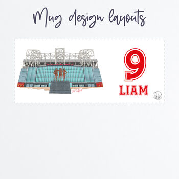 Personalised Man Utd Mug, Old Trafford Stadium, 9 of 9