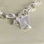 Sterling Silver Personalised Graduation Hat Bracelet, thumbnail 2 of 3