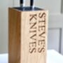 Personalised Wooden Knife Holder, thumbnail 3 of 5