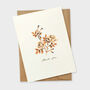 Cream Dainty Simple Rose Thank You Card, thumbnail 3 of 3