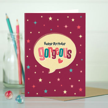 'Happy Birthday Gorgeous' Card For Her, 2 of 4