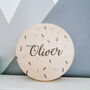 Personalised Confetti Wooden Name Plaque, thumbnail 3 of 4