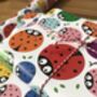 Rainbow Bug Spotty Wrapping Paper, thumbnail 4 of 7
