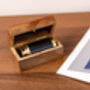 Six Inch Brass Handheld Mini Telescope With Wooden Box, thumbnail 4 of 12