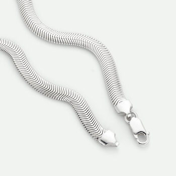Sterling Silver Snake Chain Necklace 17 Inch, 4 of 4