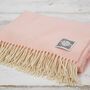 Personalised Pastel Merino Wool Throw Collection, thumbnail 7 of 12