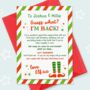 Elf 'I'm Back' Arrival Letter Card, thumbnail 1 of 4