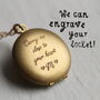 Round Engraved Personalised Locket With Photos, thumbnail 4 of 11