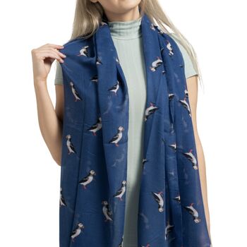 Puffin Print Scarf, 2 of 6