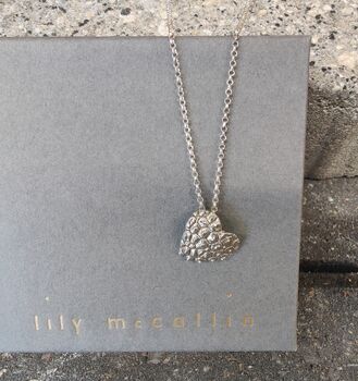 Silver Heart Necklace : Lychee Love, 3 of 9
