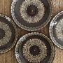 Stoneware Dinner Plates In Brown Colour, Set Of Four, thumbnail 7 of 9