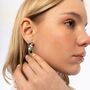 Fancy Green Drop Tree Branch Earring, thumbnail 1 of 4