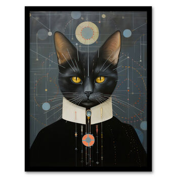 Interplanetary Cat King Futuristic Wall Art Print, 5 of 6