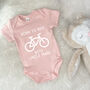 Born To Ride With Uncle Cycling Babygrow, thumbnail 7 of 7