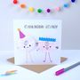 Happy Birthday Let's Party Greeting Card, thumbnail 1 of 2