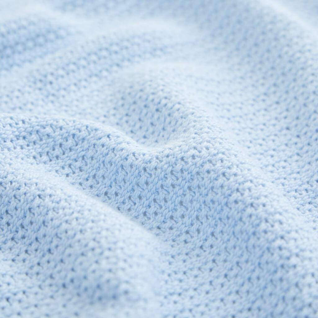 Personalised Blue Cellular Blanket By My 1st Years