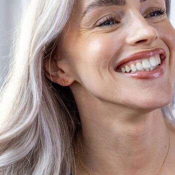 Sterling Silver Paloma Forever Heart Stud Earrings – 6mm, 4 of 5