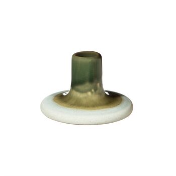 Ombre Glaze Green Stoneware Candle Holder, 4 of 4