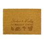 Personalised Pumpkin Rectangle Doormat, thumbnail 4 of 4