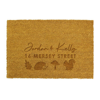Personalised Pumpkin Rectangle Doormat, 4 of 4