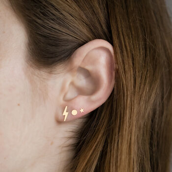 Tiny Gold Filled Star Stud Earrings, 5 of 10