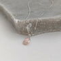 Pink Opal Oval Gemstone Necklace, thumbnail 4 of 11
