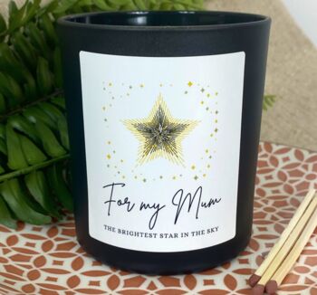 For My Mum The Brightest Star In The Sky Candle, 4 of 11