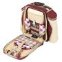 Deluxe Two Person Picnic Backpack Hamper Mulberry Red, thumbnail 3 of 4