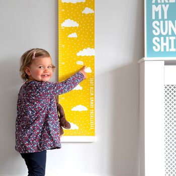 Personalised Dream Big Canvas Height Chart, 2 of 9