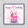 14th Birthday Card Cake Theme Boy/Girl, thumbnail 2 of 2