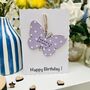 Personalised Granddaughter Butterfly Birthday Card, thumbnail 2 of 9