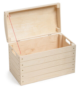Large Wooden Chest Storage Box, 2 of 2