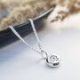 Solid Sterling Silver Dandelion Wish Necklace, thumbnail 2 of 6