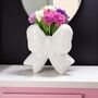 Petite Ceramic Bow Vase, thumbnail 6 of 9