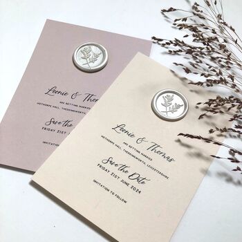 Artisan Wax Seal Save The Date, 9 of 12